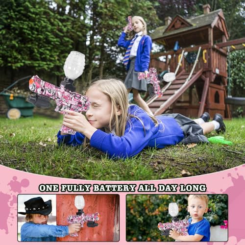 Electric Gel Blaster - Gel Ball Blasters, Electric Gel Ball Shooting Toy with Goggles 50000 balls for Outdoor Activities Shooting Team Game Toy Gifts,Teens Ages 12+ - Image 4