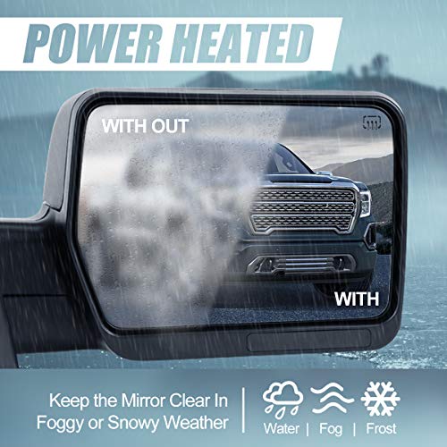 Passenger Right Side Rear View Mirror - Power Adjust - Manual Folding - Heated Glass - Compatible With Ford F150 2004-2014 #TOP3