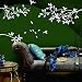 KiKi Monkey Elegant Tree and Birds Wall Decal Art Branch Wall Sticker Living Room Decoration (White, XL)