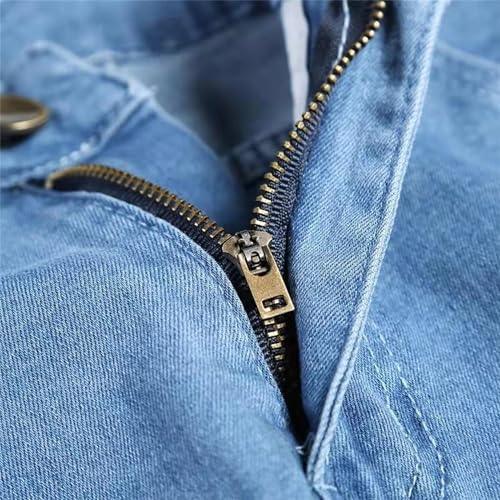 Mens Comfort Skinny Jeans Pant Tapered Regular-fit Denim Pants Flex Waist Slim Fit Straight Jean4