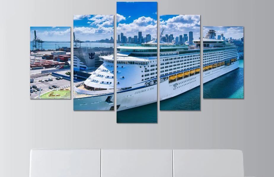 Image Sur Toile Miami Paquebot Grand Tableau Cuisine Et Salon Esprit Grand Large