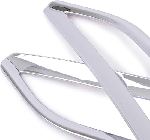 MadLoN Compatible con Kia Forte Cerato K3 2013-2015, cubierta de lámpara antiniebla de coche, cromada delantera y trasera antiniebla marco de