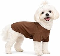 Vista 45 de Lovelonglong Ropa para mascotas, disfraces para perro, ropa de perro salchicha, camiseta en blanco para perros salchicha, Corgi 100% algodón, rosa