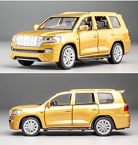 Image of DEUSON ECOM Die Cast Metal Toy Car Cruiser 1:32 Scale Vehicle Toys for Kids Sound and Light Pull Back, Pack of 1, Multicolor