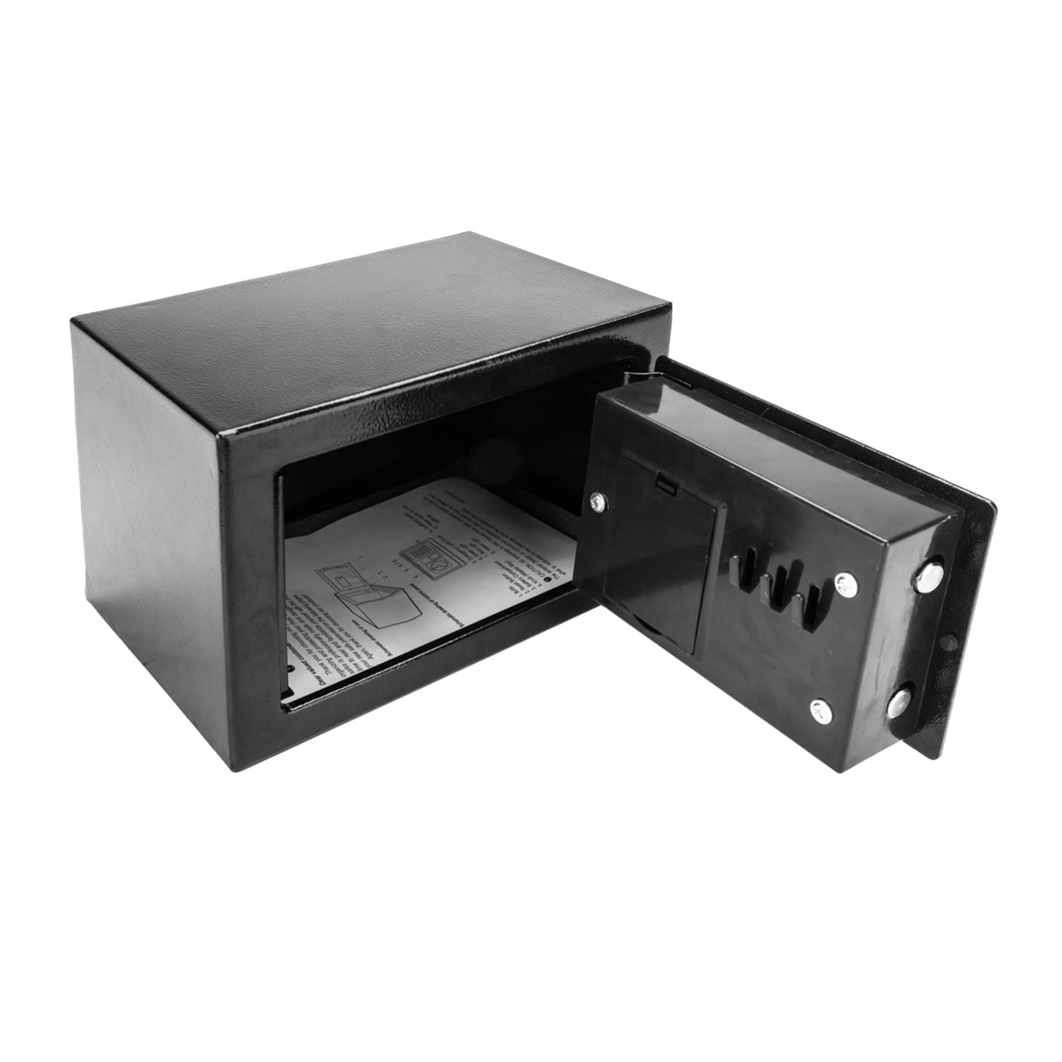Alightup Coffre Fort Coffre-Fort électronique de Luxe à Verrouillage | numérique Home Office Hotel Business Jewelry Gun Cash Use Storage Money Gris avec Code/2 Clés - 4,8L (23 x 17 x 17 cm)