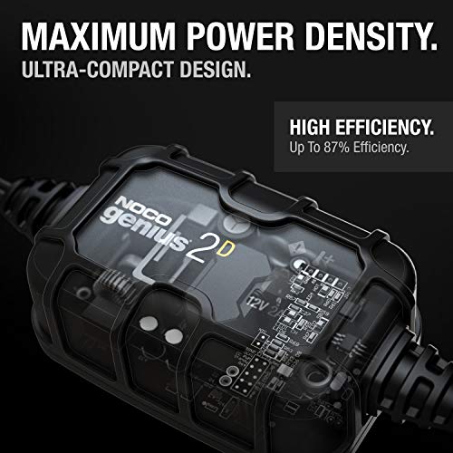NOCO GENIUS2D, 2A Direct-Mount Onboard Car Battery Charger, 12V Automotive Charger and NOCO GC002 X-Connect M6 Eyelet Terminal Accessory - Thumbnail 4