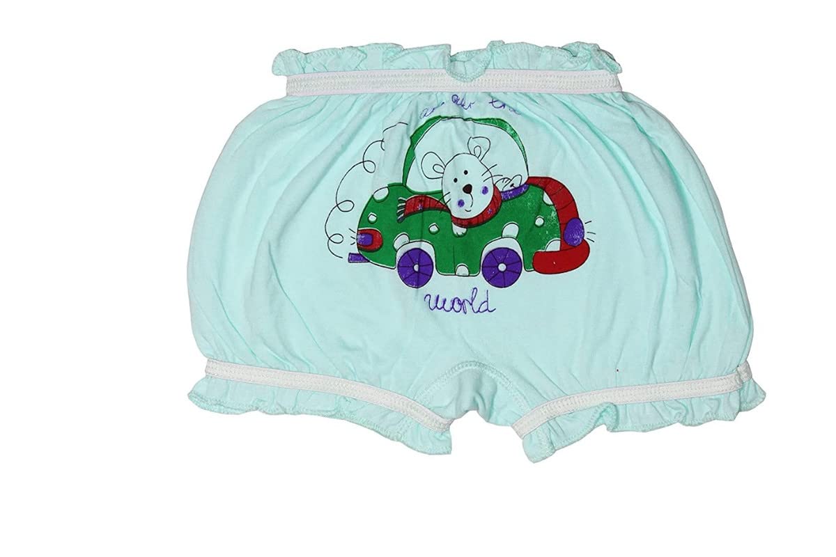 GOLURK Soft Cotton Blommer & Vest Set for Girls (Pack of 6 : Multicolor: Size : 5-6 Years) 1