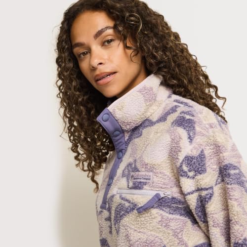 Columbia Helvetia II Printed Cropped 1/2 Snap, Lavender Pearl/Sunscape, XS – Ansicht 4