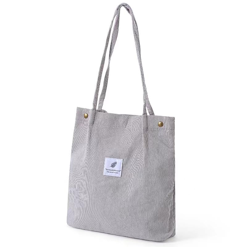 YXQSED Borsa a tracolla in velluto a coste, borsa a tracolla casual di grande capacità per le donne