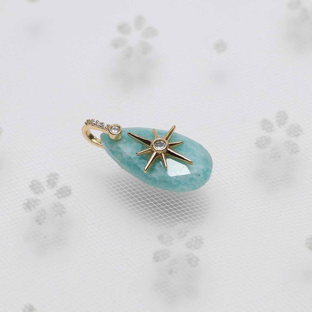 LE SKY Natural Stone Pendants Healing Crystal Gemstones with Rhinestone Charms for jewelry Making Necklace DIY Craft Gift - Image 6