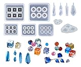 Tongker Set of 11 Pcs Gem Diamond Jewelry Silicone Casting Mold Resin Mold for DIY Necklace Bracelets Earrings Pendants