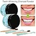 Nimiah Tooth Powder 2-Pack Activated Charcoal Teeth Whitening Powder Nimiah Natural Coconut Teeth Whitener with Bamboo Brushes