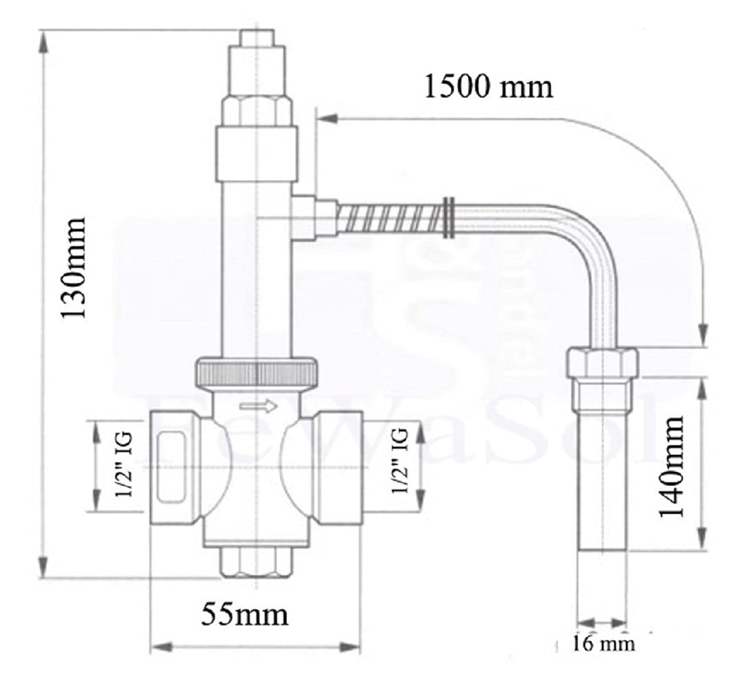 Thermische Ablaufsicherung Anschlüsse 1/2"