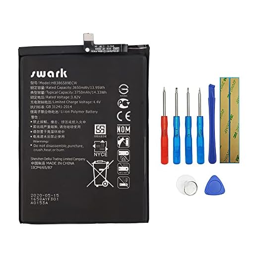 Swark HB386589ECW Akku Kompatibel mit Huawei Mate 20 Lite & P10 Plus & Honor View 10 & Honor Play & Huawei Nova 5T with Tools