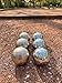 BuyBocceBalls Listing -73mm Metal Petanque/Boules 6 Ball Set with 3 Silver and 3 Sandlasted Nickel Balls