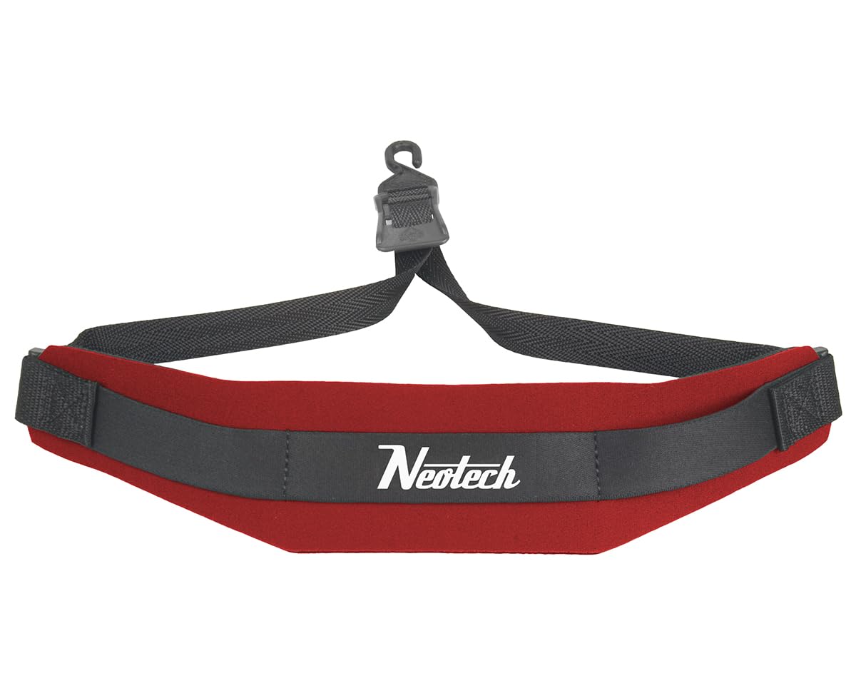 Neotech Saxophone Neck Strap Soft Sax Padded Open Hook for Alto Tenor Baritone Soprano - Made in USA