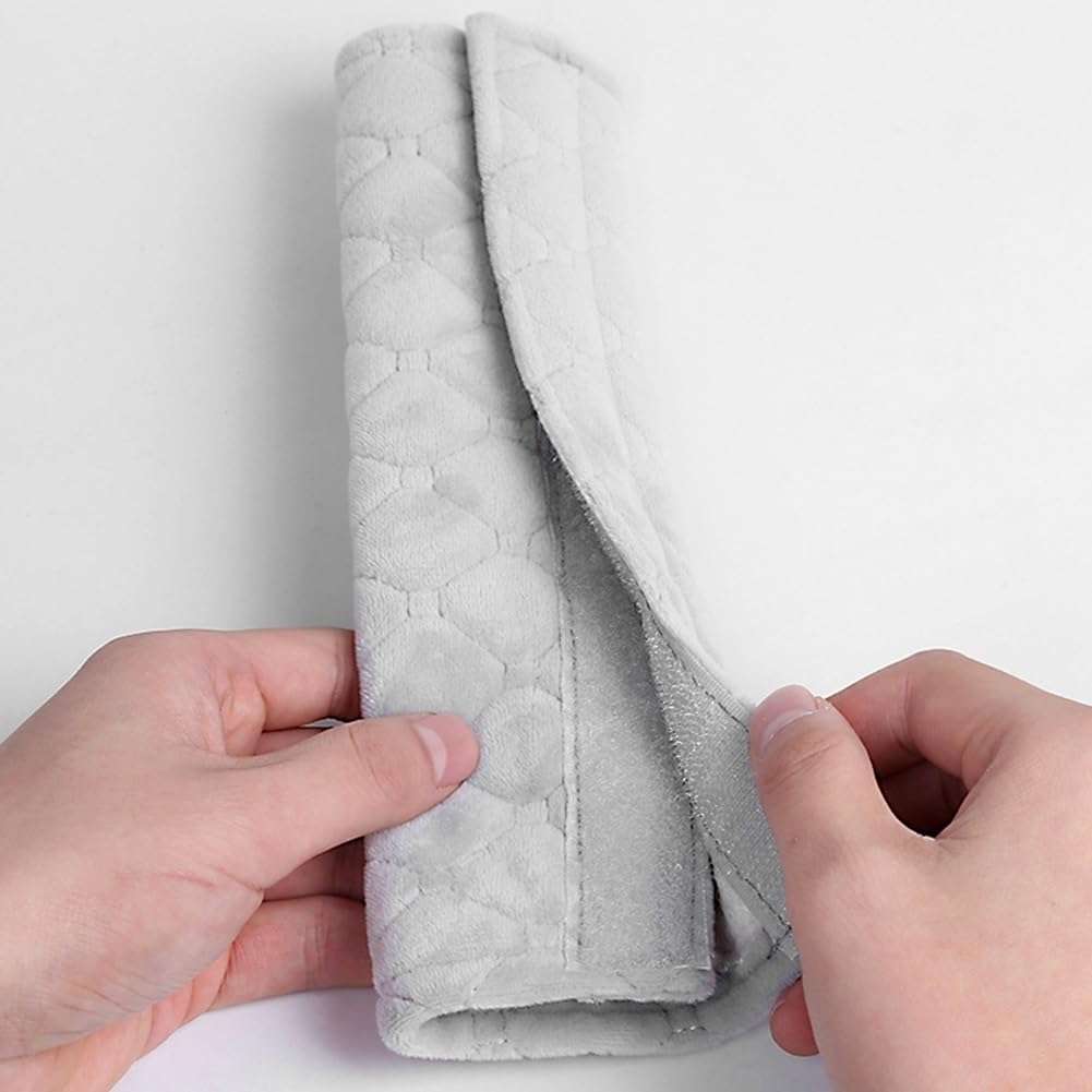 surpassme Copri cinture di sicurezza per auto, confezione da 2 protezioni per cinture di sicurezza per alleviare lo stress al collo e alle spalle per una guida sicura (rosa