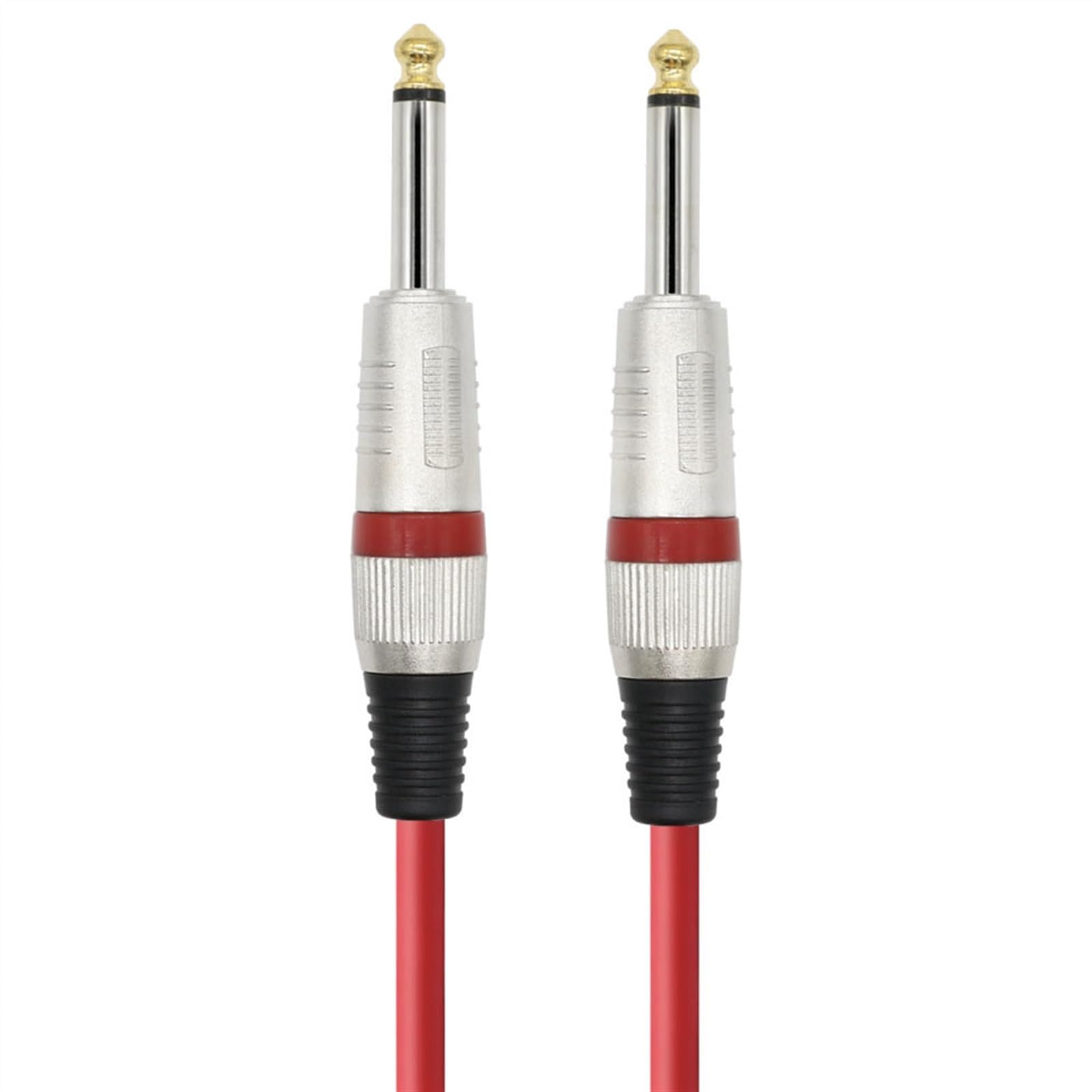 akcesoria do gitary 6.35 Kabel Gitarowy Jack Męski Na Męski 1/4 Cal Kabel Audio Instrumentu 6.5mm Do 6.5mm Pozłacane Kable (Color : A, Size : 1m)