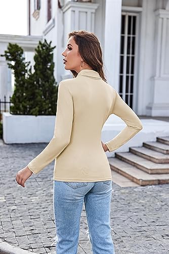 Turtleneck Tops for Women Long Sleeve Base Layer Thermal Underwear Shirts - image 3