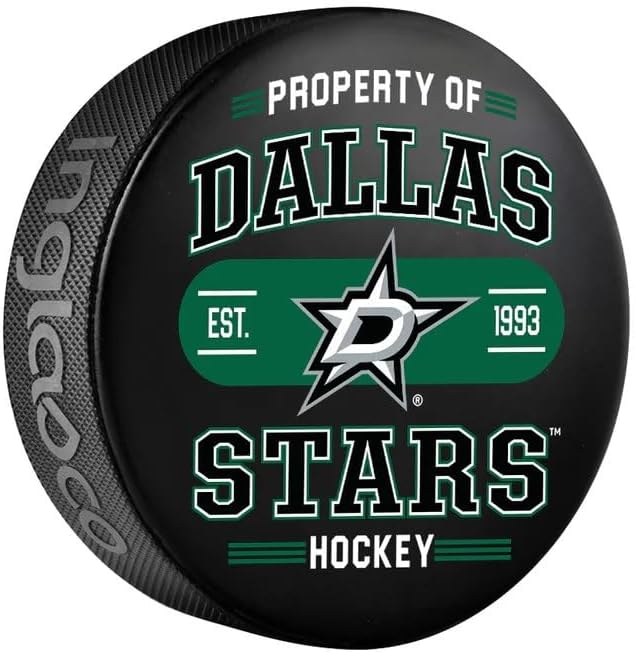 Dallas Stars Officially Licensed Property of Design Hockey Puck