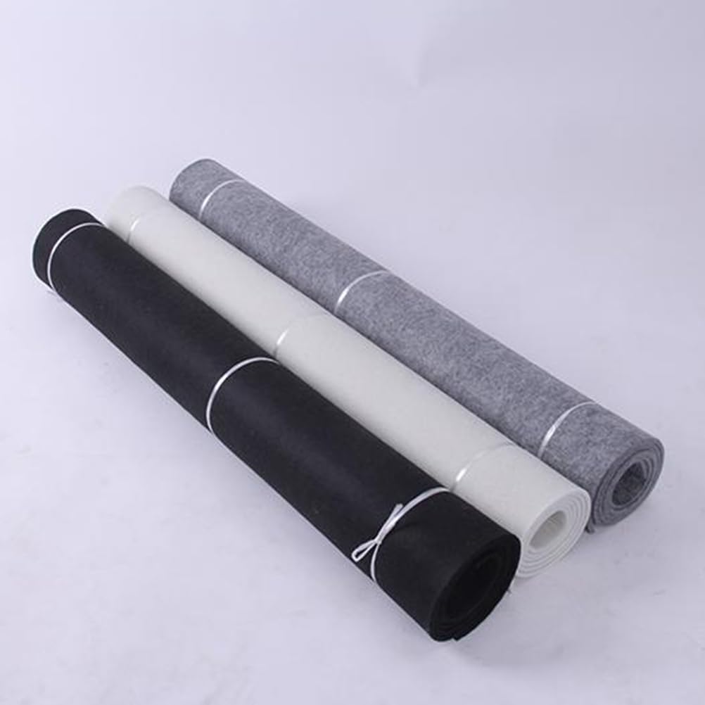 Healifty Chinese Calligraphy Mat Sumi Drawing Painting Felt Desk Pad Mat (Grey)
