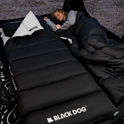 BLACKDOG Ultralight Envelope Bolsa de Dormir para Camping, Negra miniatura 2