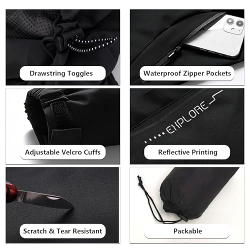 Veste imperméable femme pack a Mac coupe-vent avec capuche