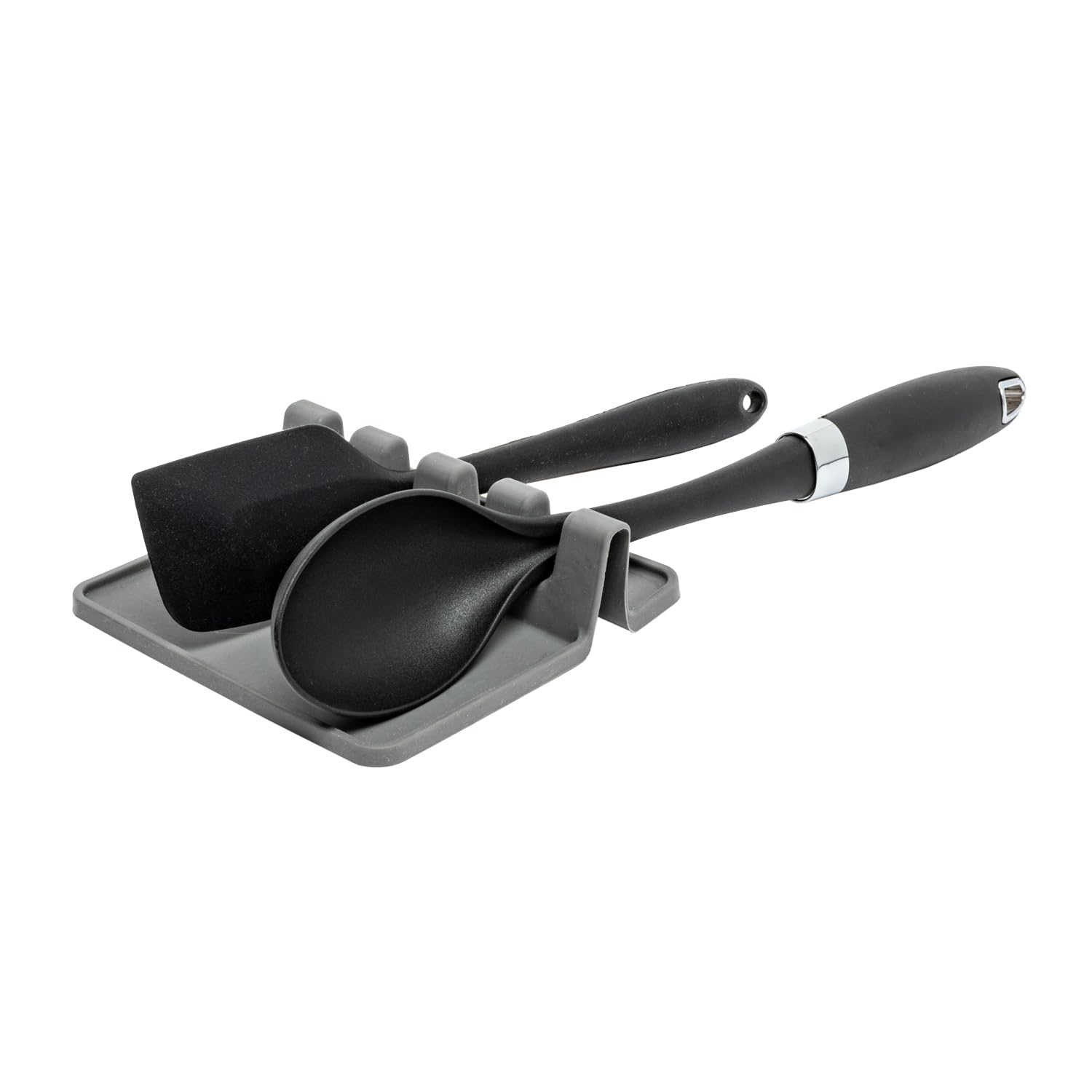 VioviaViovia Silicone Slotted Utensil Rest, Drip Pad, Multi-Purpose Utensils, Holder for Spoons, Ladles, Tongs & More