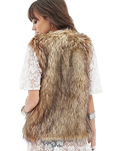 Tanming Women'S Fashion Autumn And Winter Warm Short Faux Fur Vests  thumb #1
