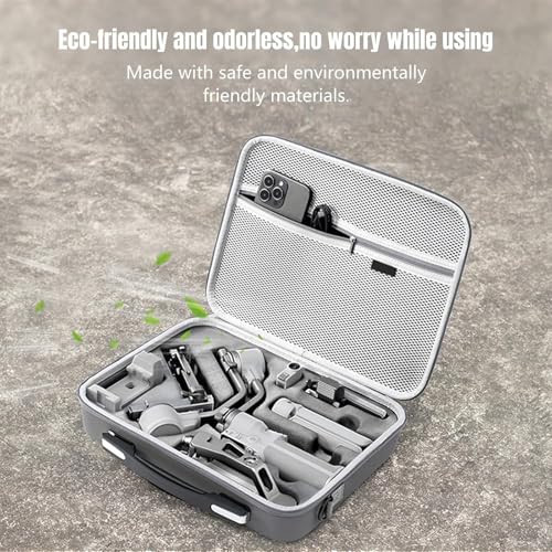 Image of RS 4 Mini Carrying Case, Portable PU Leather Storage Case Travel Shoulder Bag for DJI Ronin RS4 Mini Gimbal Stabilizer and Accessories