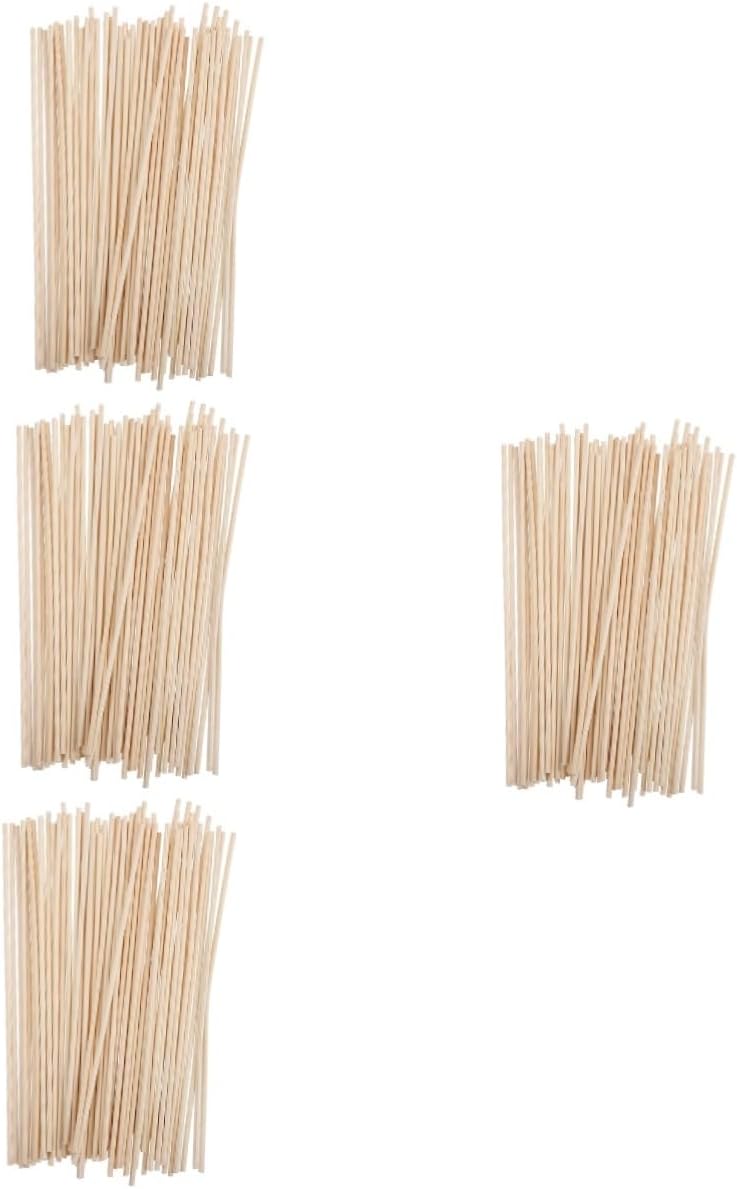 Ciieeo 4sets 200pcs Essential Oil Diffuser Sticks Natural Rattan Aroma Wands for Home Fragrance Wedding Decor Air Freshening for Aromatherapy Relaxation 200pcs*4