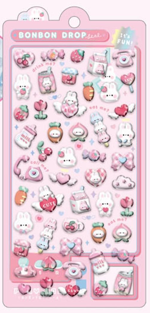 Amazon | シール ボンボンドロップシール 第2弾 qli_91051_91056