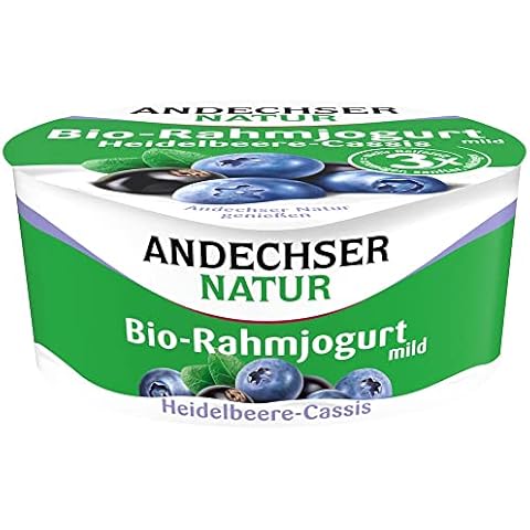 Andechser Natur AN Bio-Rahmjogurt Heidelbeere-Cassis 10% (6 x 150 gr) Cover