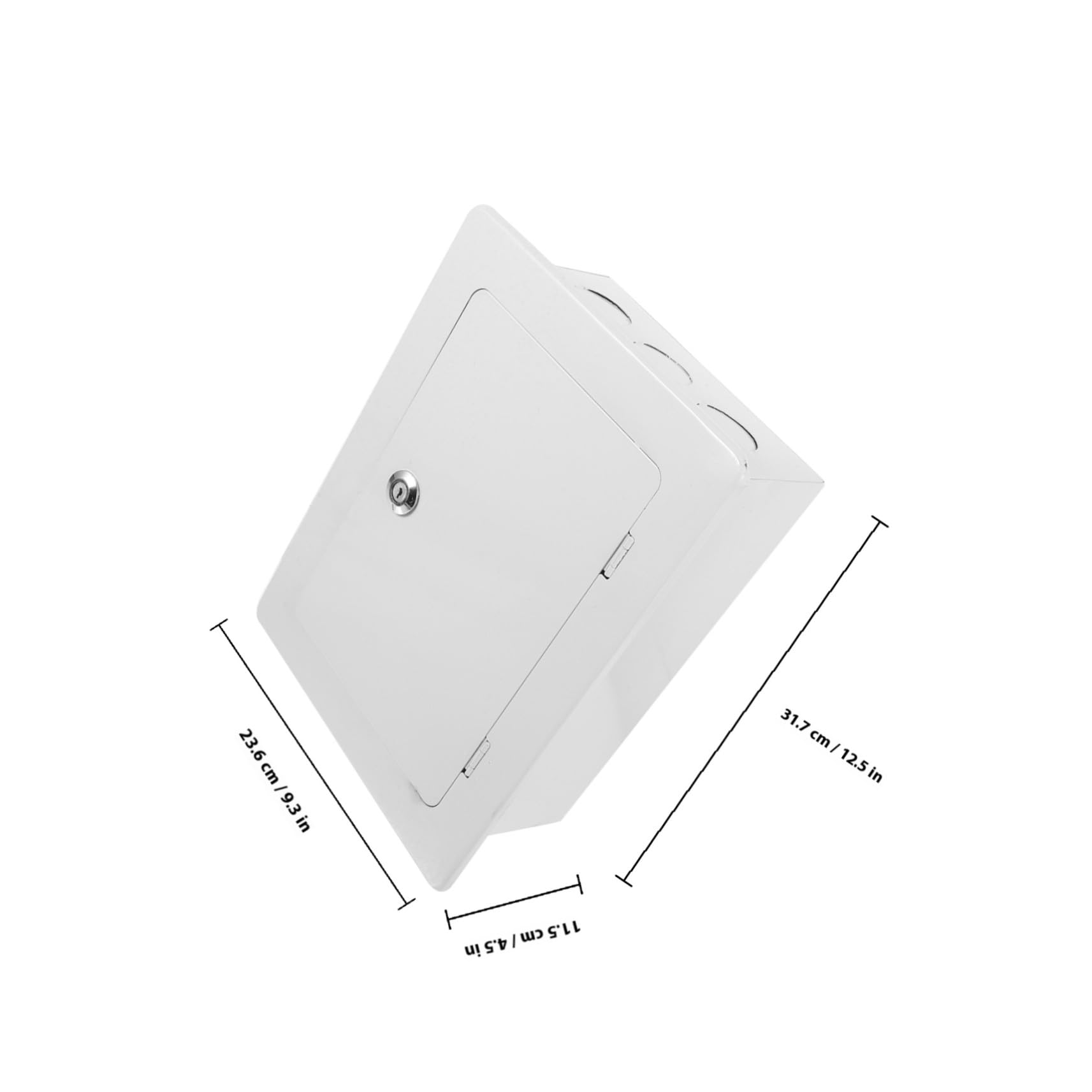 Gatuida Boîte de Jonction Électrique Étanche Protection Électrique Blanche en Acier Laminé à Froid et Couvercle Sécurisé pour Applications Extérieures