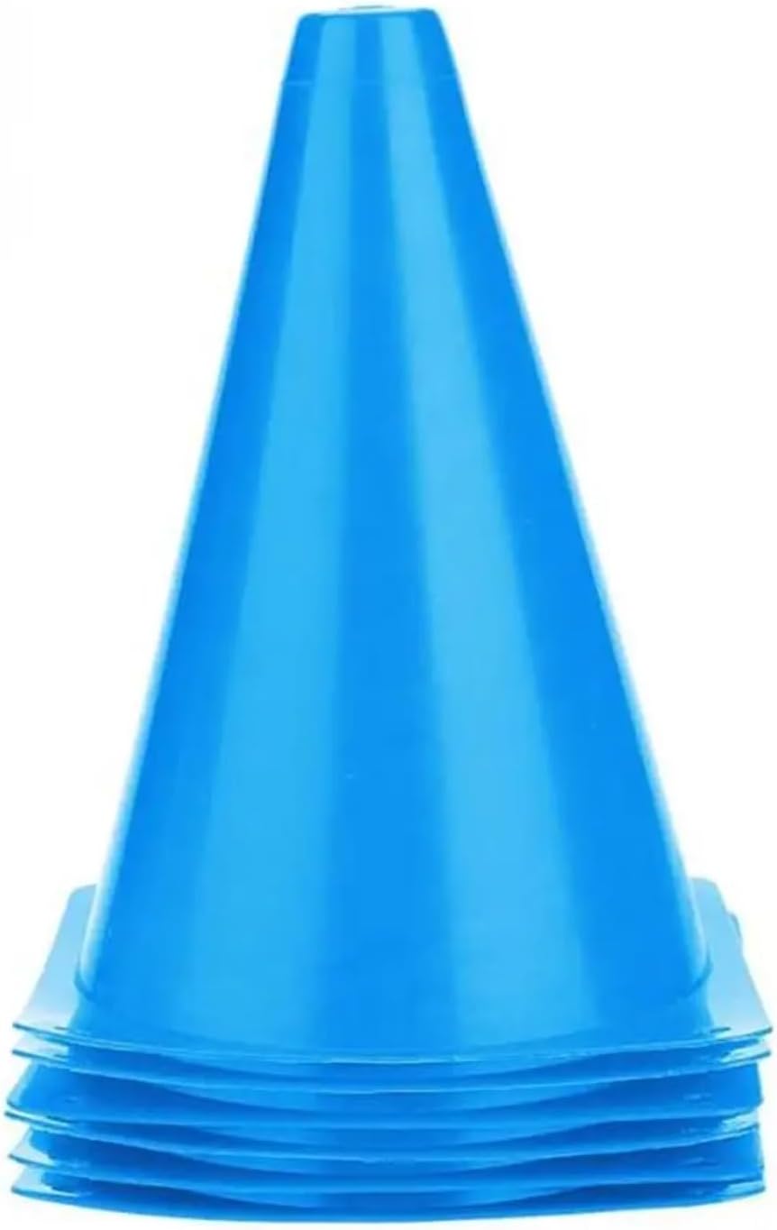 Plastic Cones 10pcs Football Training Skating Fitness Sport Equipment Cones Skate Marker Soccer For Outdoor Indoor Games(Yellow-23cm)