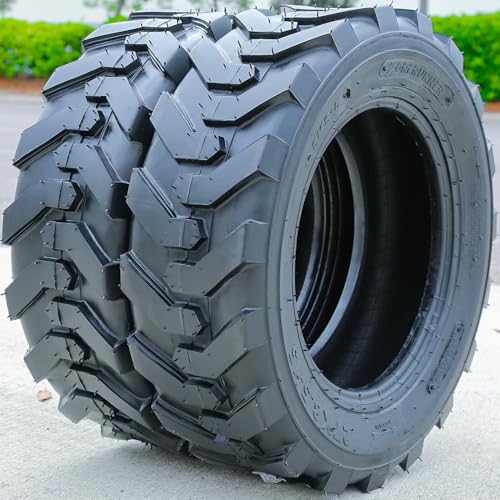 Forerunner SKS-5 Industrial Skid Steer All-Season Tire - 27X8.5-15 27X8.5X15 Load Range 6-Ply BSW Black Side Wall Set of 2