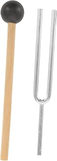 BESPORTBLE 1 Set Ergonomic Tuning Fork and Hammer Mallet Precision Musical Tuning Forks Home Yoga and Musical Education Supplies