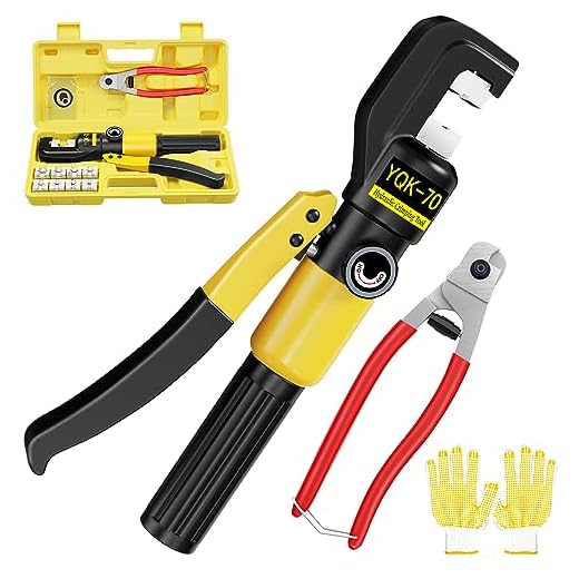 UGarden Custom Hydraulic Hand Crimper Tool for Stainless Steel Cable Railing Fittings for 1/8" to 3/16" Cable –Wire Swaging Tool-10 Ton and Stainless Steel Cable Cutter