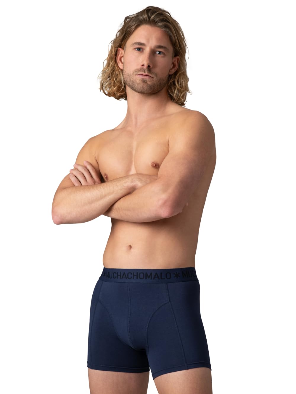 Muchachomalo Boxer da uomo in cotone intimo da uomo multipack da 3 pezzi boxer stampati taglio classico con elastico in vita