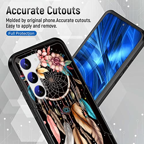 JHYYTUJTYP for Galaxy S23 Plus Case,[Military Grade Drop Tested] Heavy-Duty Tough Rugged Shockproof Protective Case for Samsung Galaxy S23 Plus 6.6" 2023,Dream Catcher Flower - image 5