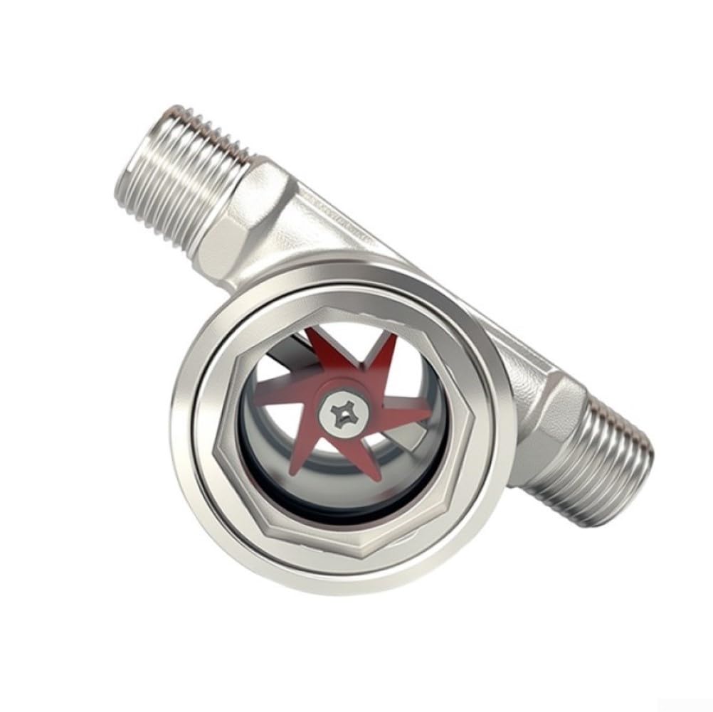 Indicatore di flusso dell'acqua del filo esterno Vetro di vista dell'acciaio inossidabile 304 con la girante per l'ispezione della conduttura di processo industriale DN15-DN50 (DN25)