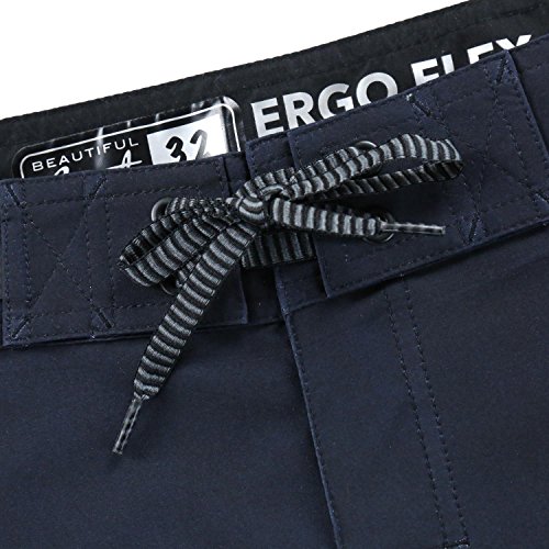 Mens Swim Trunks 22 Inch, Long Board Shorts Men's, Slim Fit, Stretch Material,No Liner, No Side Pockets3