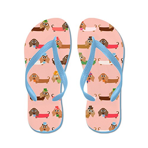 CafePress - Delightful Dachshunds - Flip Flops, Funny Thong Sandals, Beach Sandals Caribbean