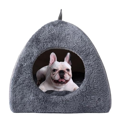Niche triangulaire pour chat contre le stress : lit fermé lavable - 2