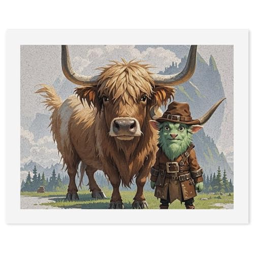 Kit de pintura por números para adultos lienzo digital óleo principiantes cuadros de vacas