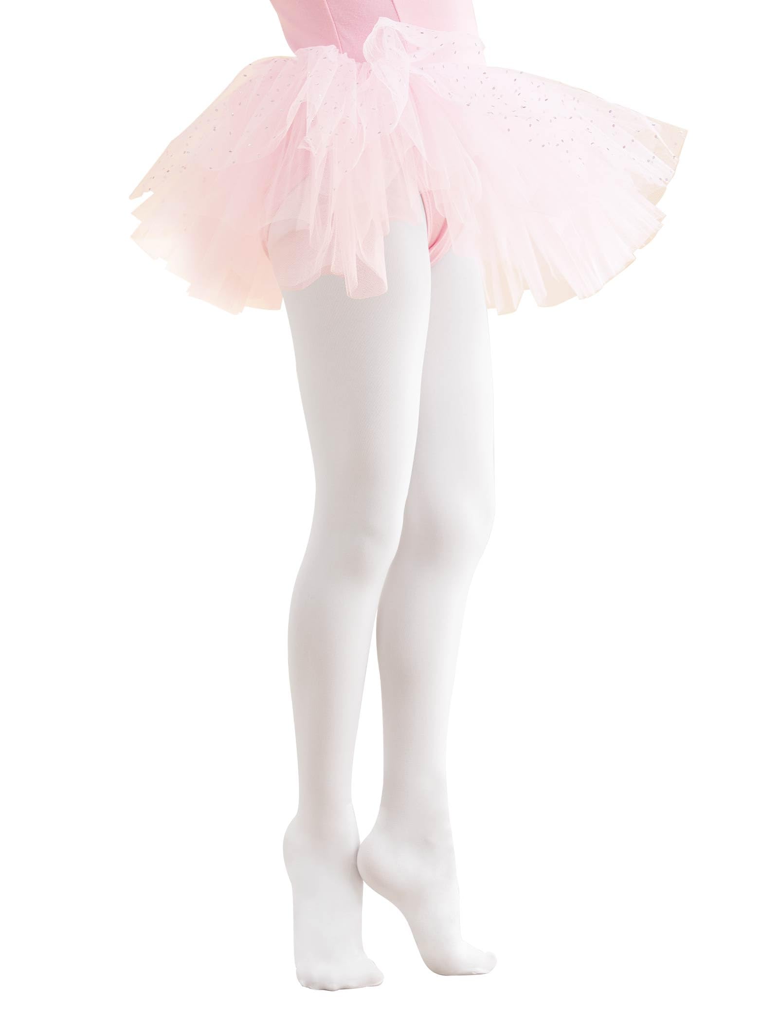 Phoeswan Ballet Tights for Toddler/Little/Big Kid/Women, 60D Ultra Soft Stretchy Dance Tights for Summer Ballet, Gymnastics