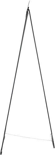 Miniatura 12 de Deco 79 Caballete de metal extra grande con soporte de cadena, 21 x 1 x 65 pulgadas, color negro