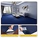 Peel and Stick Carpet Squares 24x24 Inch, Self-Adhesive Floor Tiles with Non-Slip PVC Backing - Waterproof Indoor Outdoor Carpet Tiles for Bedroom, Restaurant, Basement (10, Navy Blue)