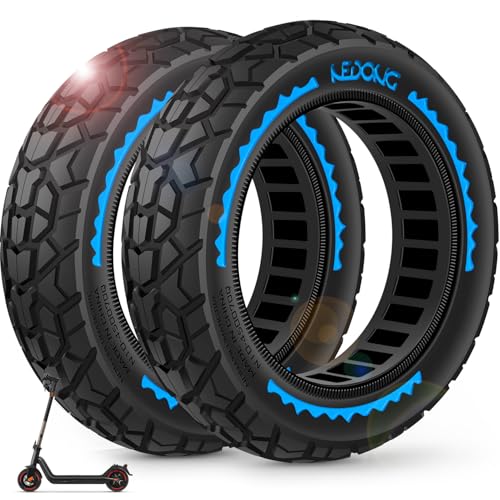 BANGTING 2PCS 8.5 Pulgadas Ruedas Macizas para Patinete Electrico, 8 1/2 x2 Neumáticos de Reemplazo, 50/75-6.1 Rueda de Repuesto Para Xiaomi Pro 2 / M365 / M365 Pro / 1S / 3/3 Lite/Essential