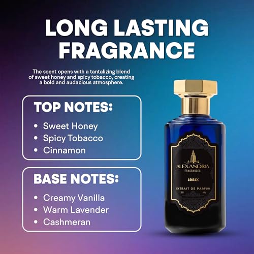 Alexandria Fragrances 1981X Eau de Parfum with Lavender, Honey, Vanilla & Tobacco